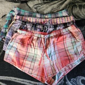 Flannel sleep shorts XL Bundle of 4